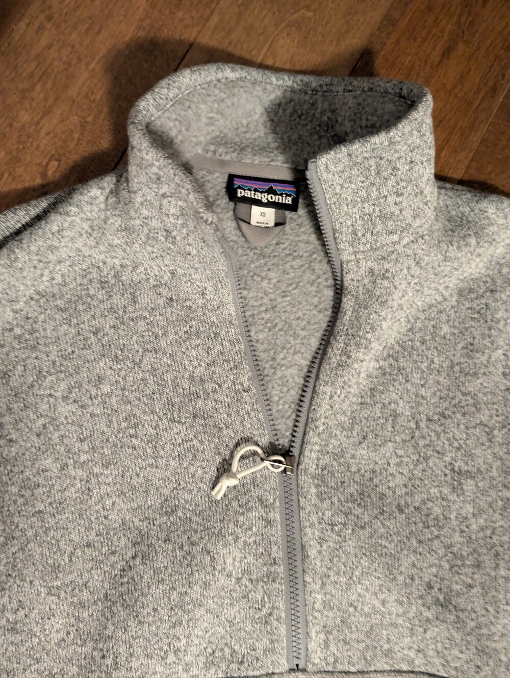 Patagonia Oversized Heather Gray Half-Zip Fleece Pullover Better Sweater XS